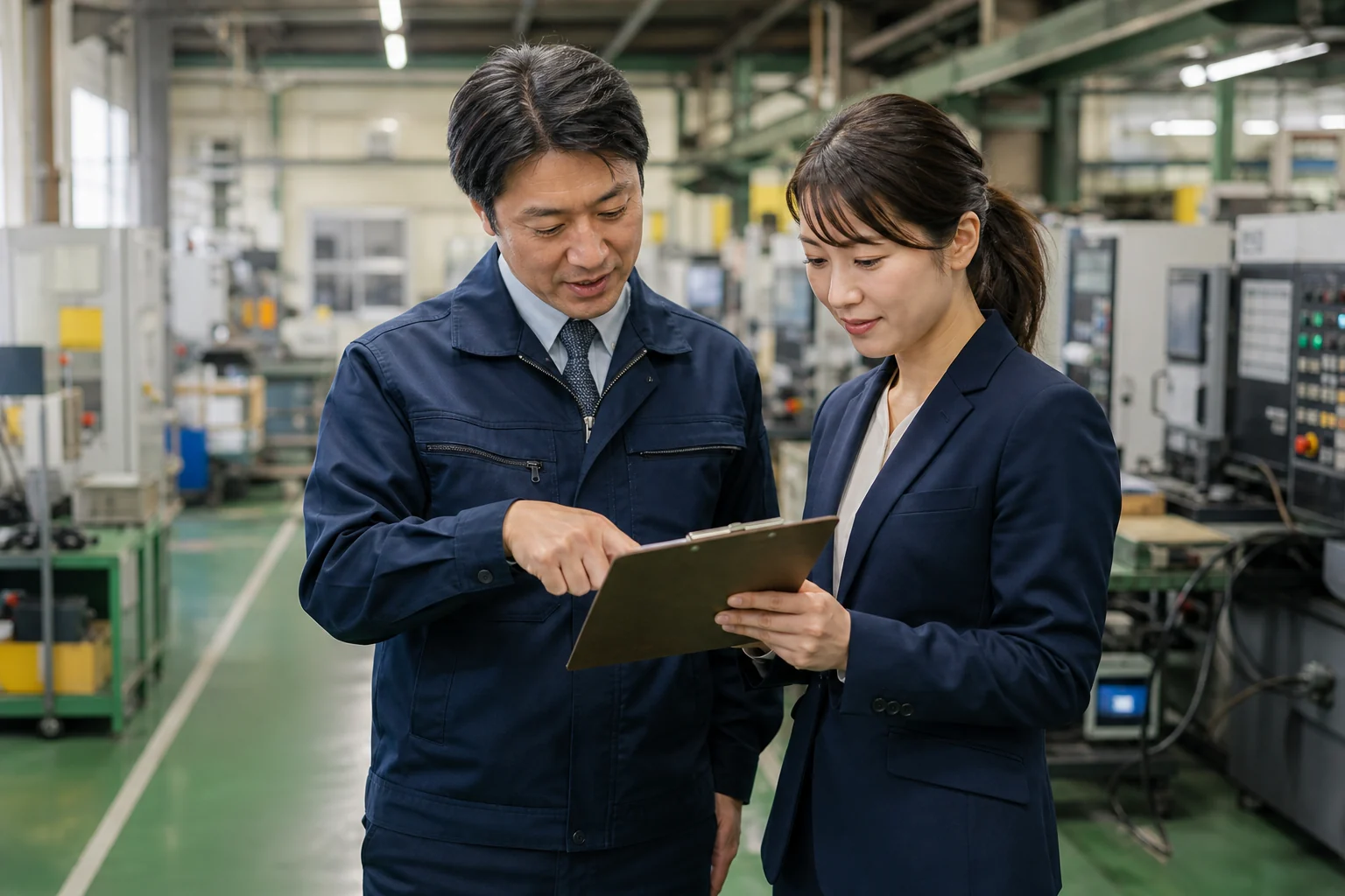 人材について打ち合わせる企業担当者とNICEの担当者