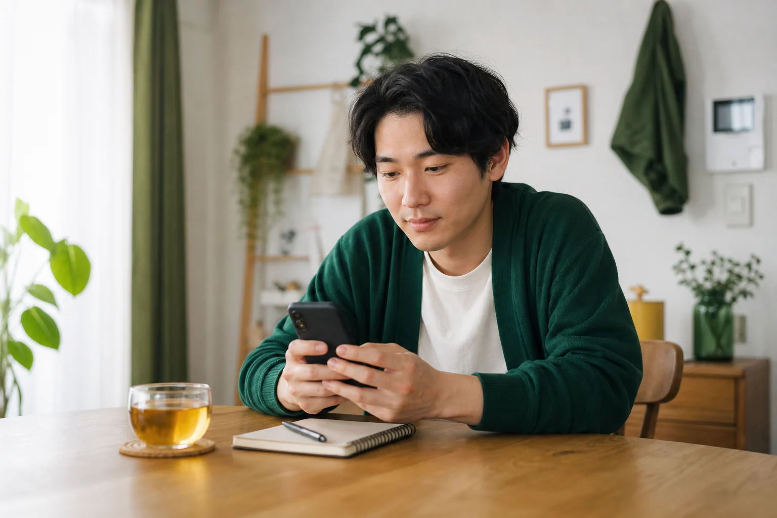 応募内容を確認する求職者